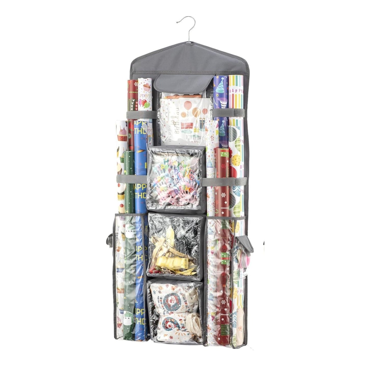 Home Collection Double-Sided Christmas Wrapping Paper Organizer Storage