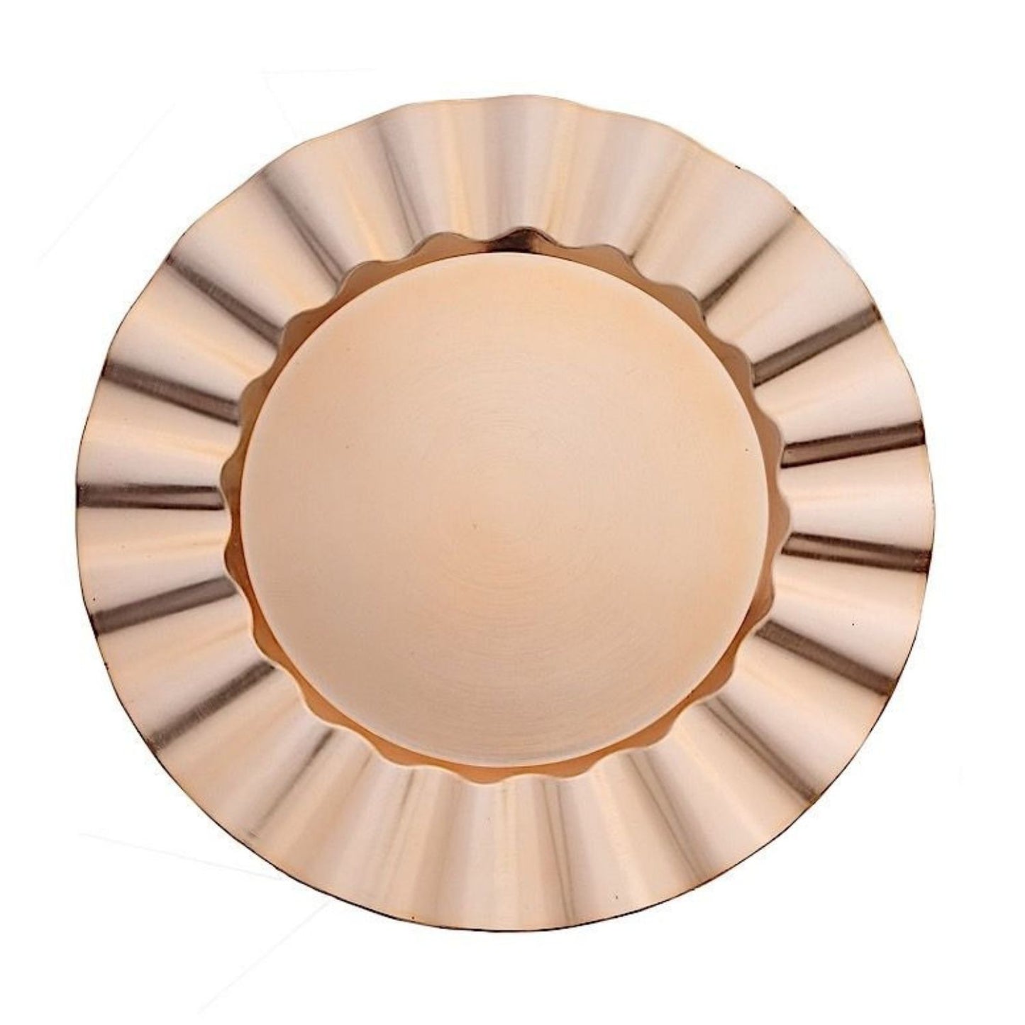 Home Collection 6-Pack Round Scalloped Trim Charger Plates 13"
