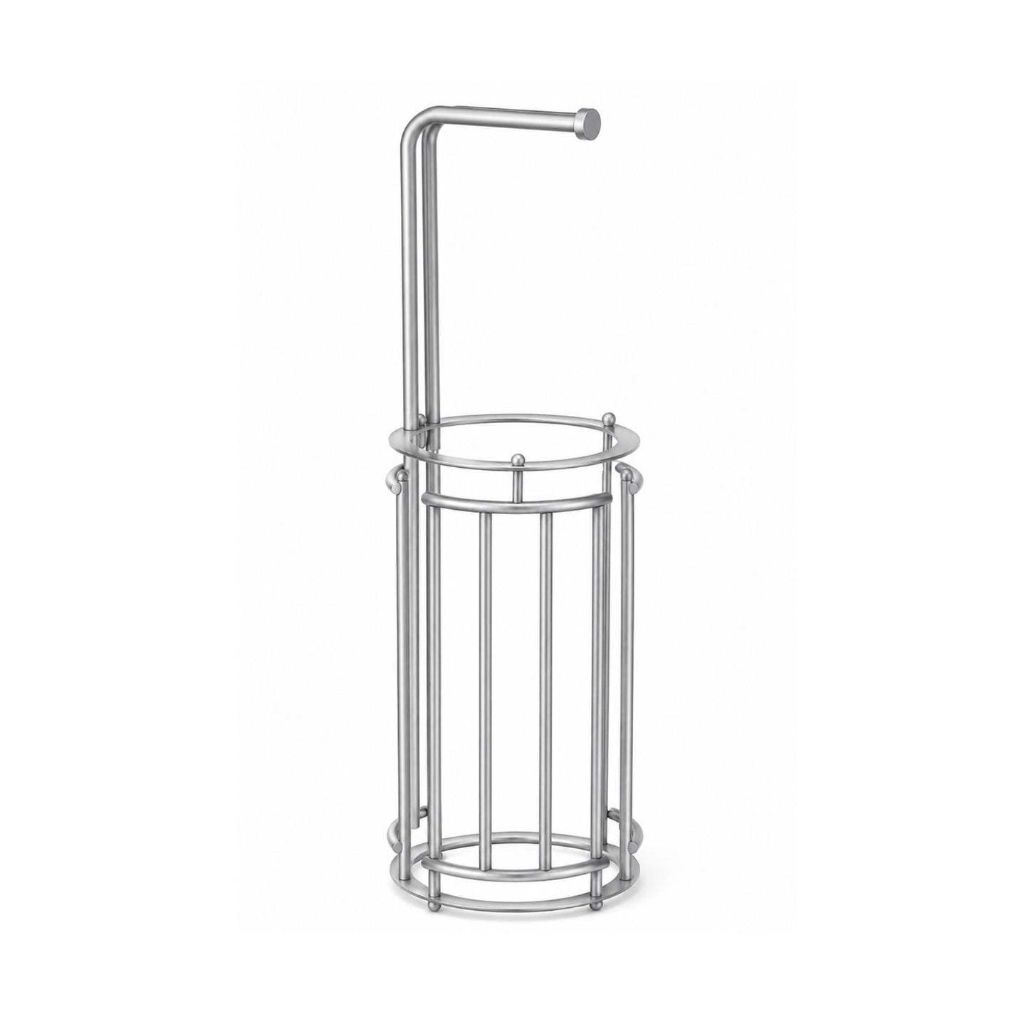 Home Collection Freestanding Toilet Paper Holder Stand for 4 Mega Rolls