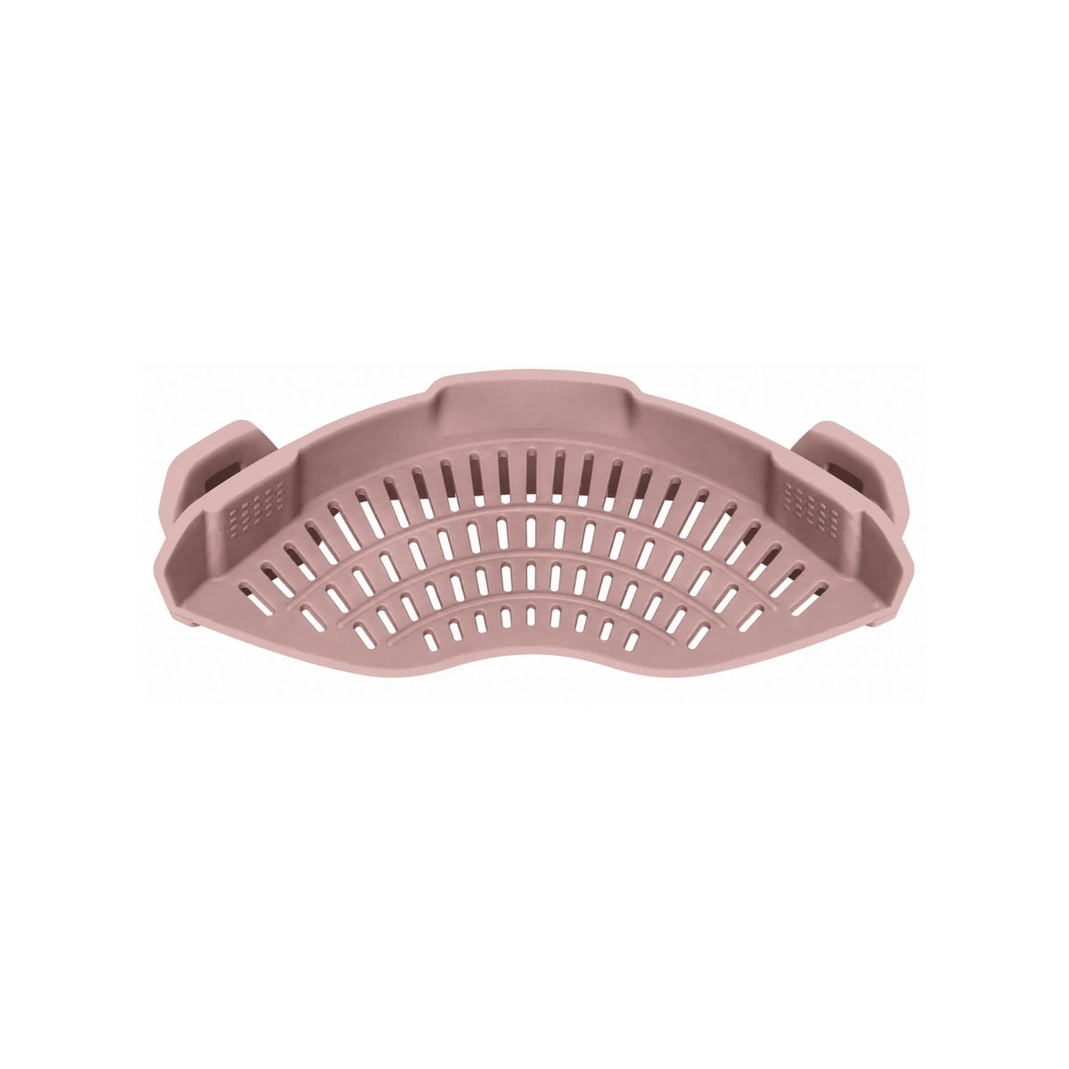 Home Collection Clip-On Silicone Pasta Strainer 8.86x3.55 inch Space-Saving Kitchen Colander