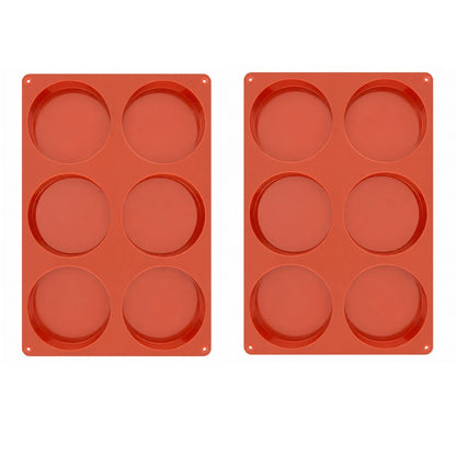 Home Collection Pack of 2 Silicone Egg Molds for Breakfast Sandwiches