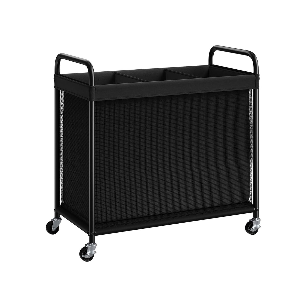 Home Collection Rolling Laundry Sorter Hamper with Wheels and Removable Liner Bags