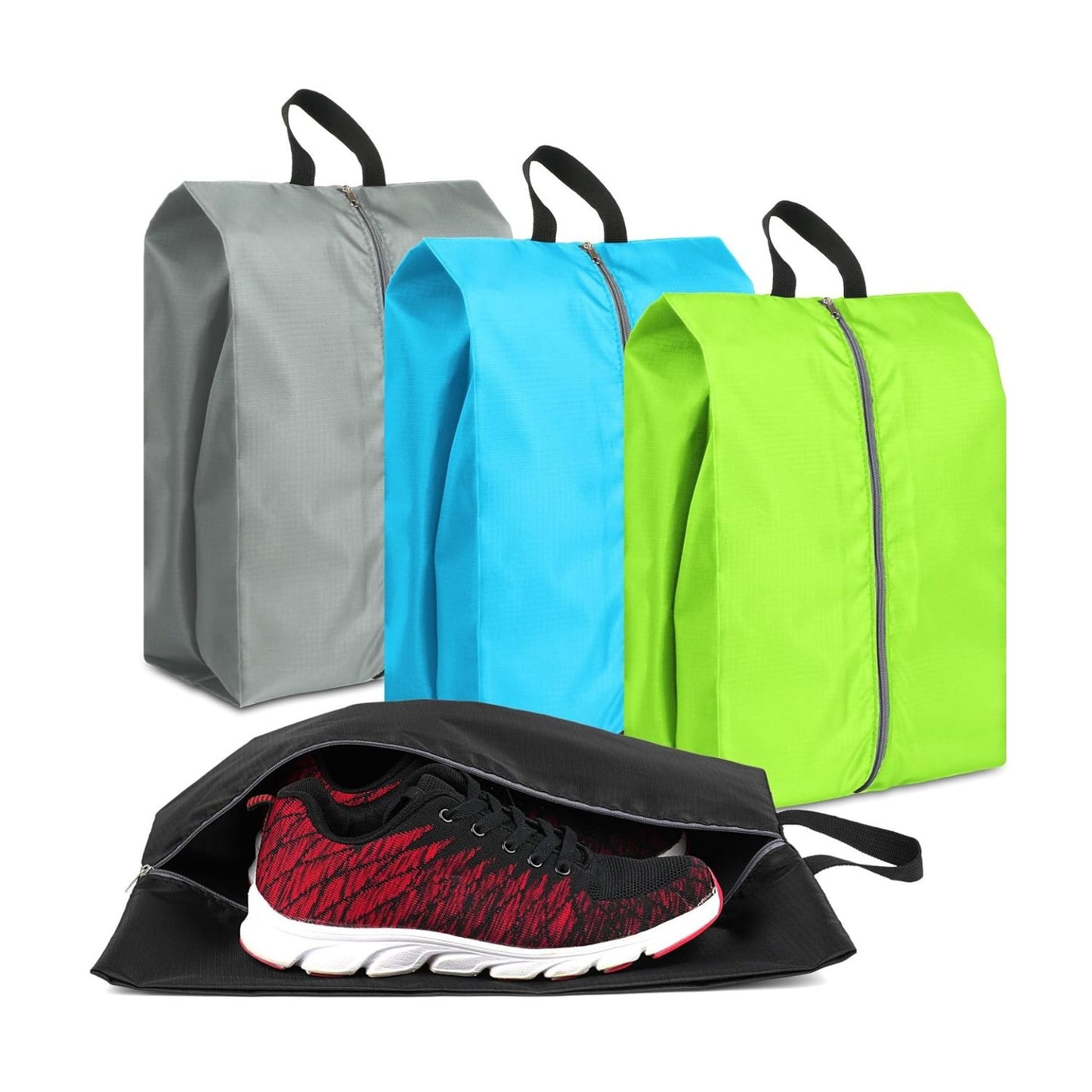 Home Collection Portable Waterproof Travel Shoe Bag with Zipper Storage Organizer