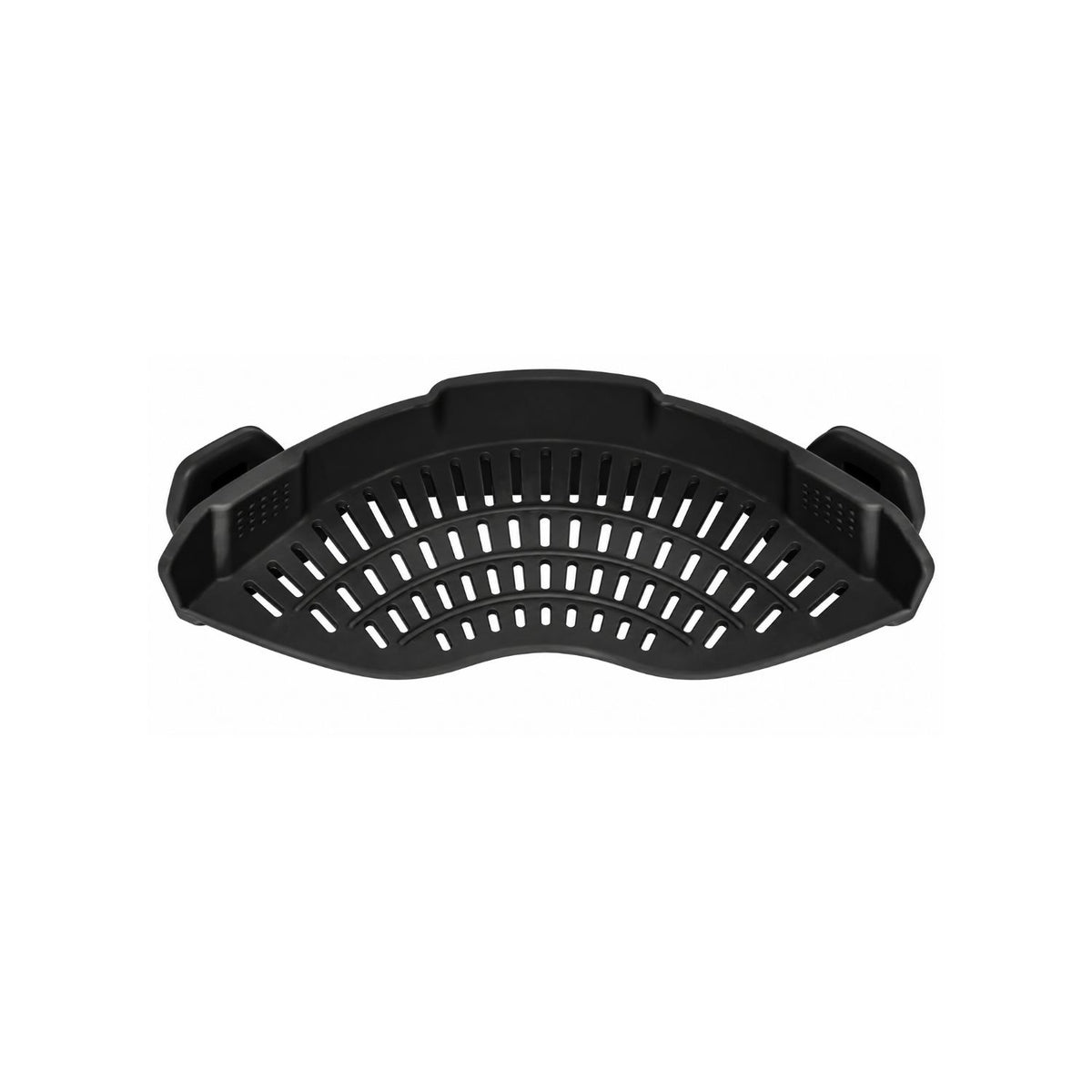 Home Collection Clip-On Silicone Pasta Strainer 8.86x3.55 inch Space-Saving Kitchen Colander