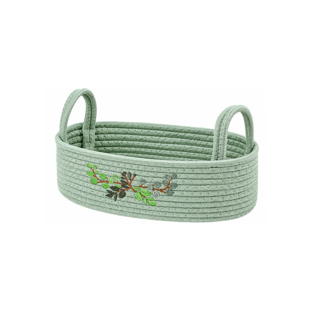 Home Collection Cotton Rope Woven Bathroom Storage Basket with Handle 13 Inch