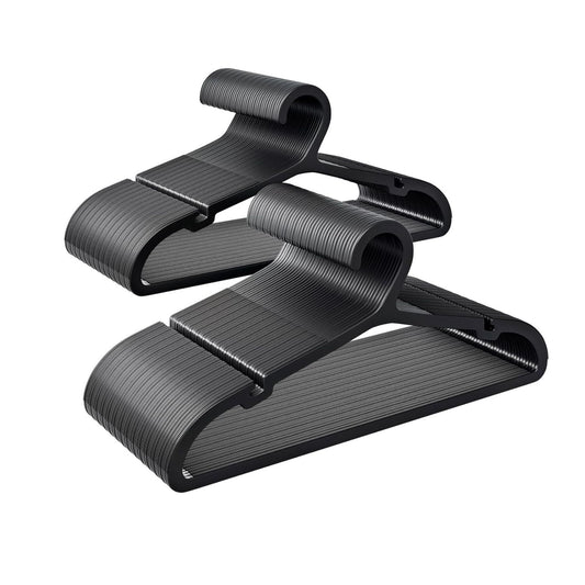 Home Collection 80 Pack Non-Slip Plastic Clothes Hangers