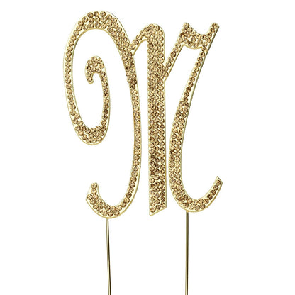 Home Collection Letter Crystal Rhinestone Cake Topper 4.5 Inch