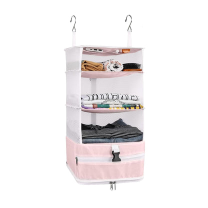 Home Collection 3-Shelf Hanging Closet Storage Bag