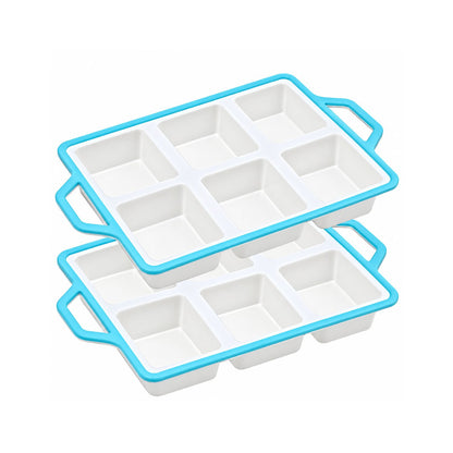 Home Collection Pack of 2 8-Cavity Mini Silicone Loaf Pans