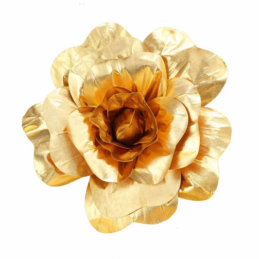 Home Collection Pack of 2 Artificial Large Rose Flower Wall Backdrop 20 Inch