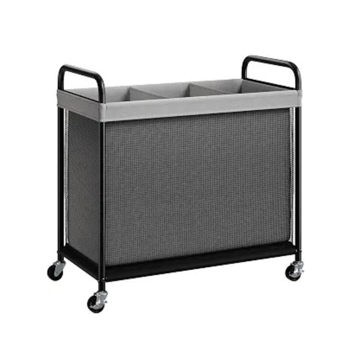 Home Collection Rolling Laundry Sorter Hamper with Wheels and Removable Liner Bags