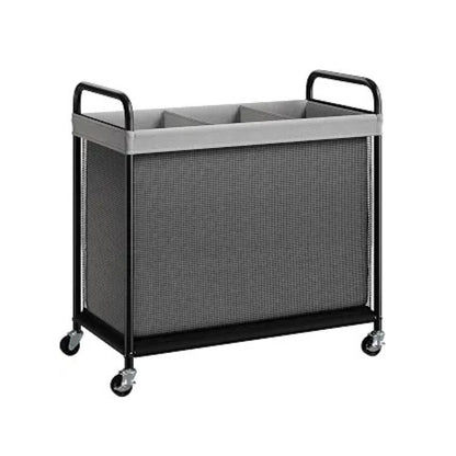 Home Collection Rolling Laundry Sorter Hamper with Wheels and Removable Liner Bags