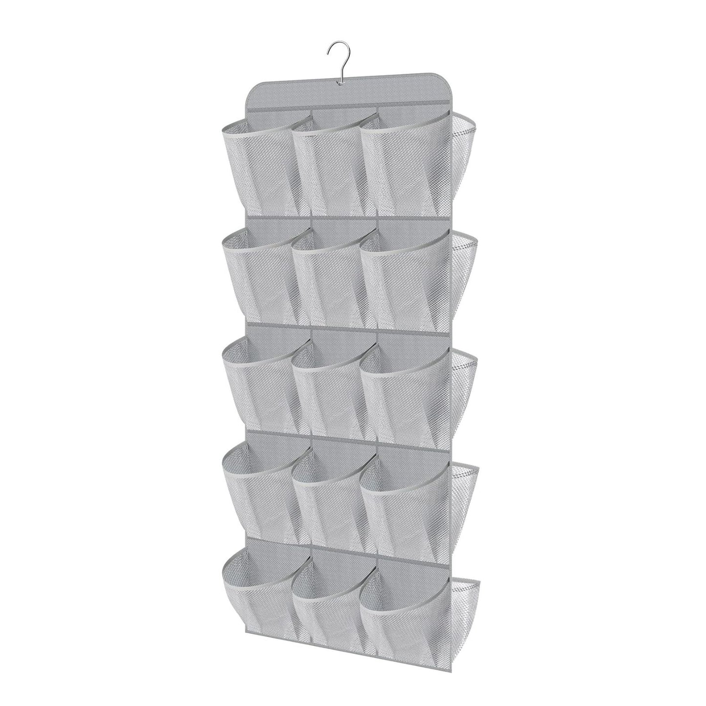 Home Collection 30 Pocket Dual-Sided Hanging Shoe Organizer with Rotating Hanger for Closet