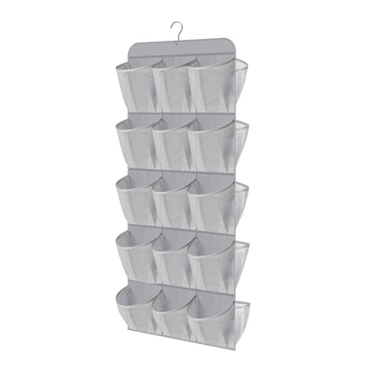 Home Collection 30 Pocket Dual-Sided Hanging Shoe Organizer with Rotating Hanger for Closet