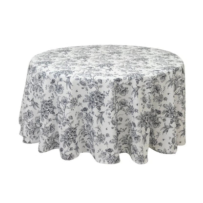 Home Collection Polyester Round Tablecloth 120 Inch