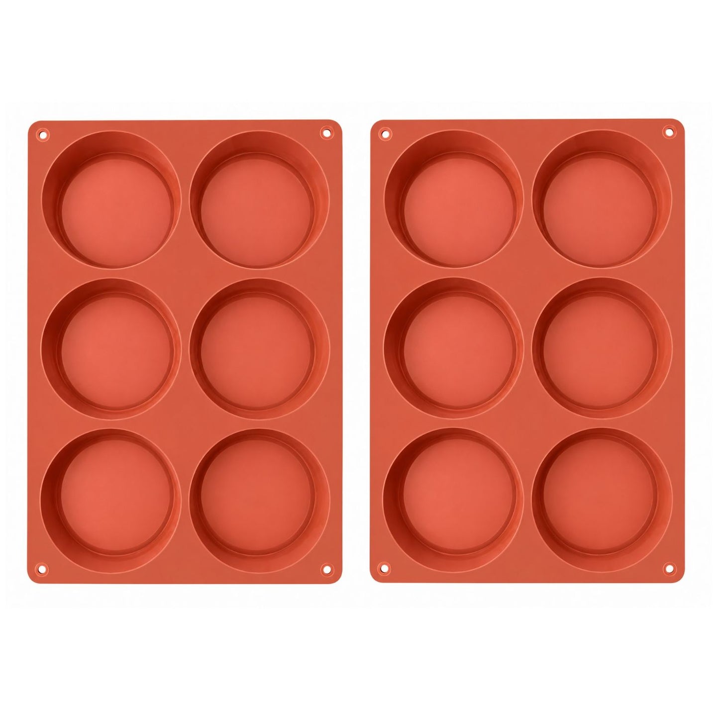 Home Collection Pack of 2 Silicone Egg Molds for Breakfast Sandwiches