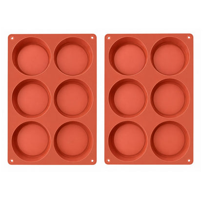 Home Collection Pack of 2 Silicone Egg Molds for Breakfast Sandwiches