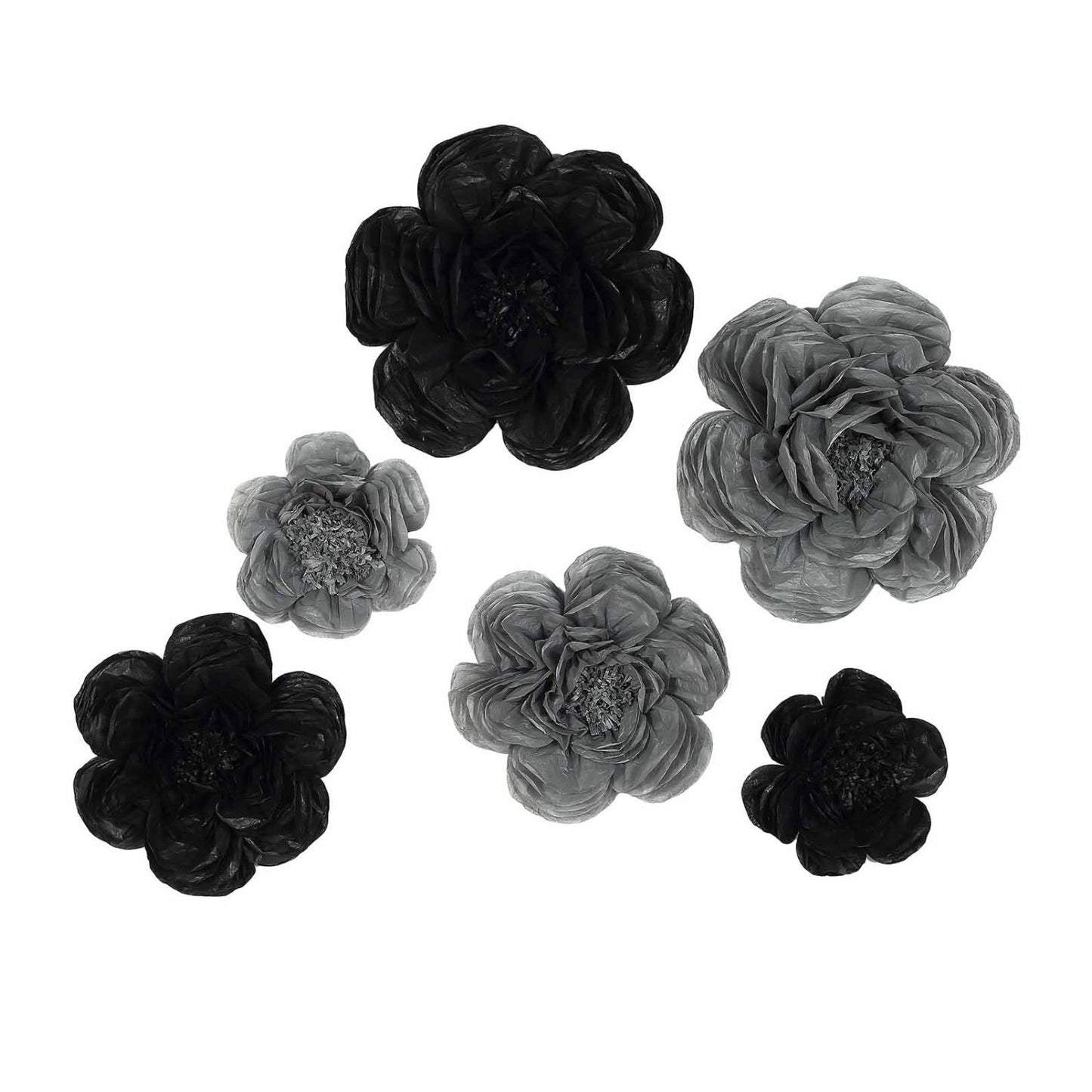 Home Collection Pack of 24 Peonies Paper Tissue Flowers Wall Backdrop
