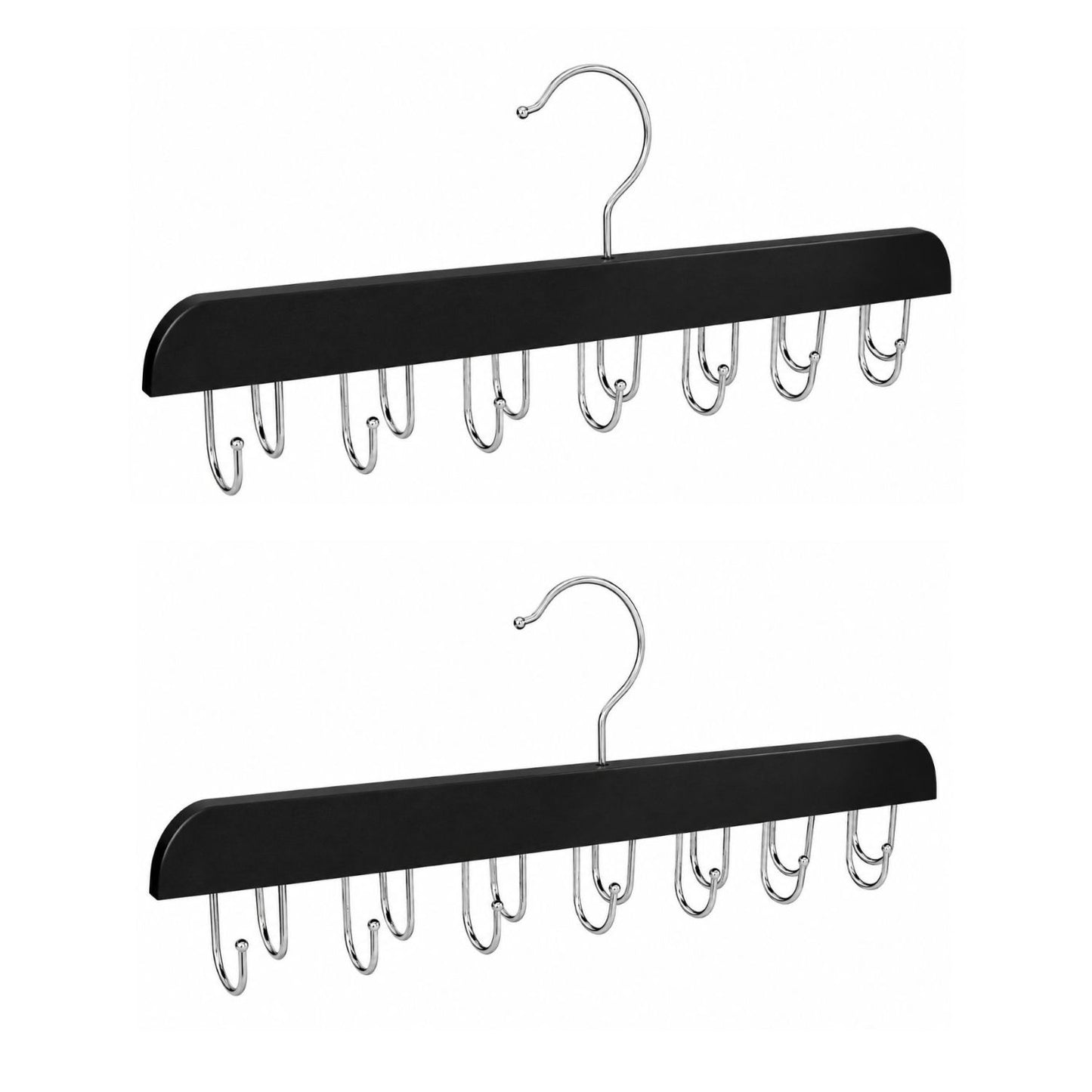 Home Collection Belt Hanger for Closet with 14 Hooks Holds Up to 42 Belts,