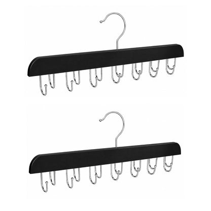 Home Collection Belt Hanger for Closet with 14 Hooks Holds Up to 42 Belts,