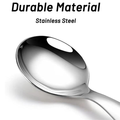 Home Collection Pack of 5 Stainless Steel Short Handle Scoops for Coffee Sugar Salt and Tea