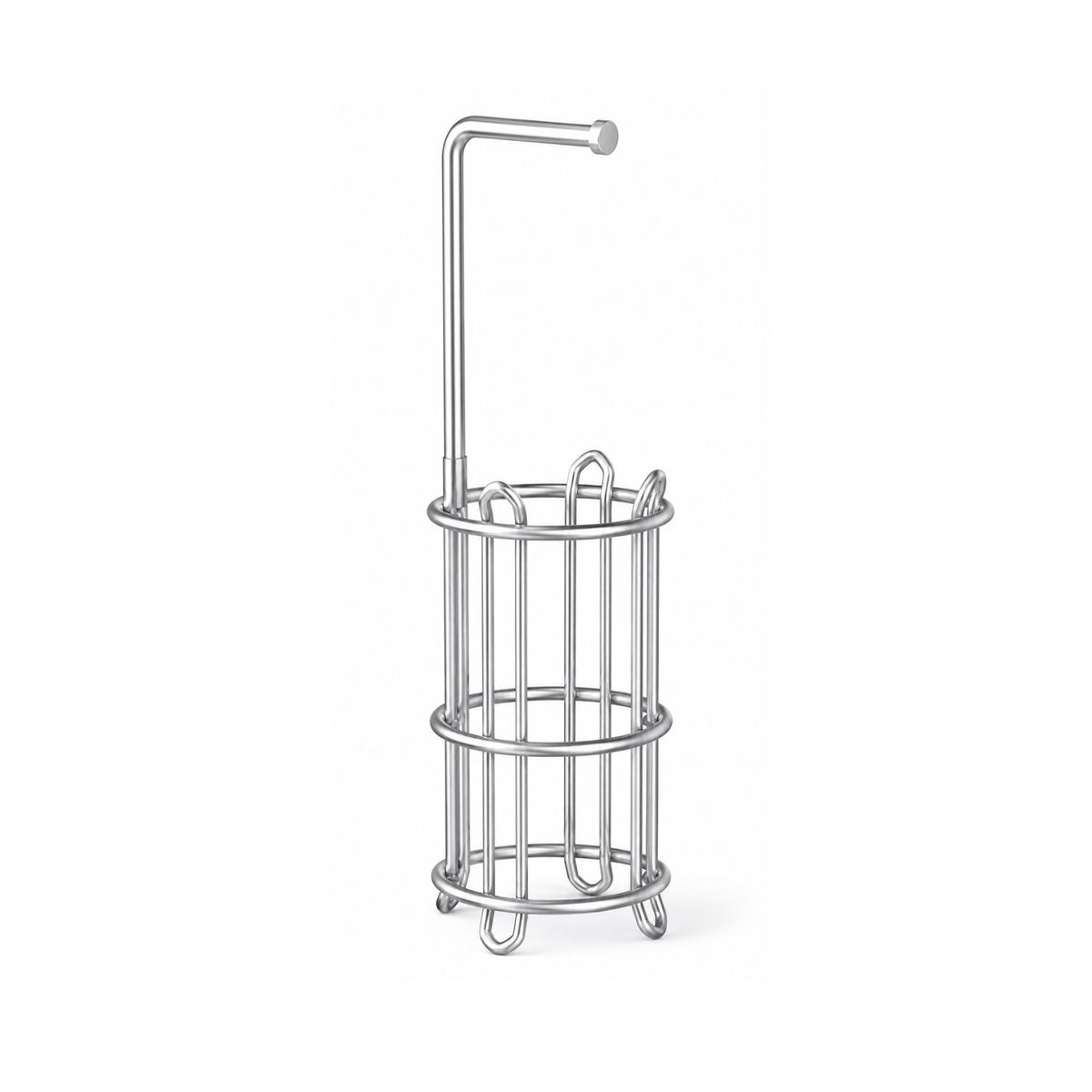 Home Collection Freestanding Toilet Paper Holder Stand for 4 Mega Rolls