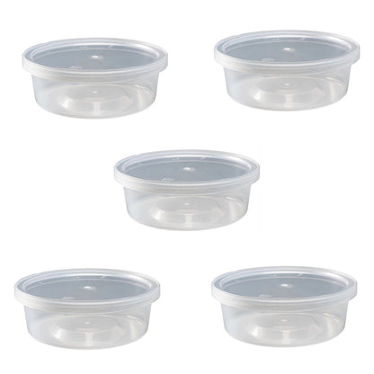 Home Collection Plastic Food Storage Containers with Lids 8 oz
