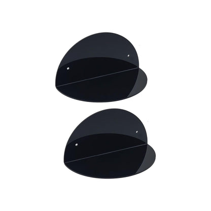 Home Collection Pack of 2 Acrylic Floating Wall Shelves for Home Display 8 Inch