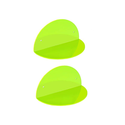 Home Collection Pack of 2 Acrylic Floating Wall Shelves for Home Display 8 Inch