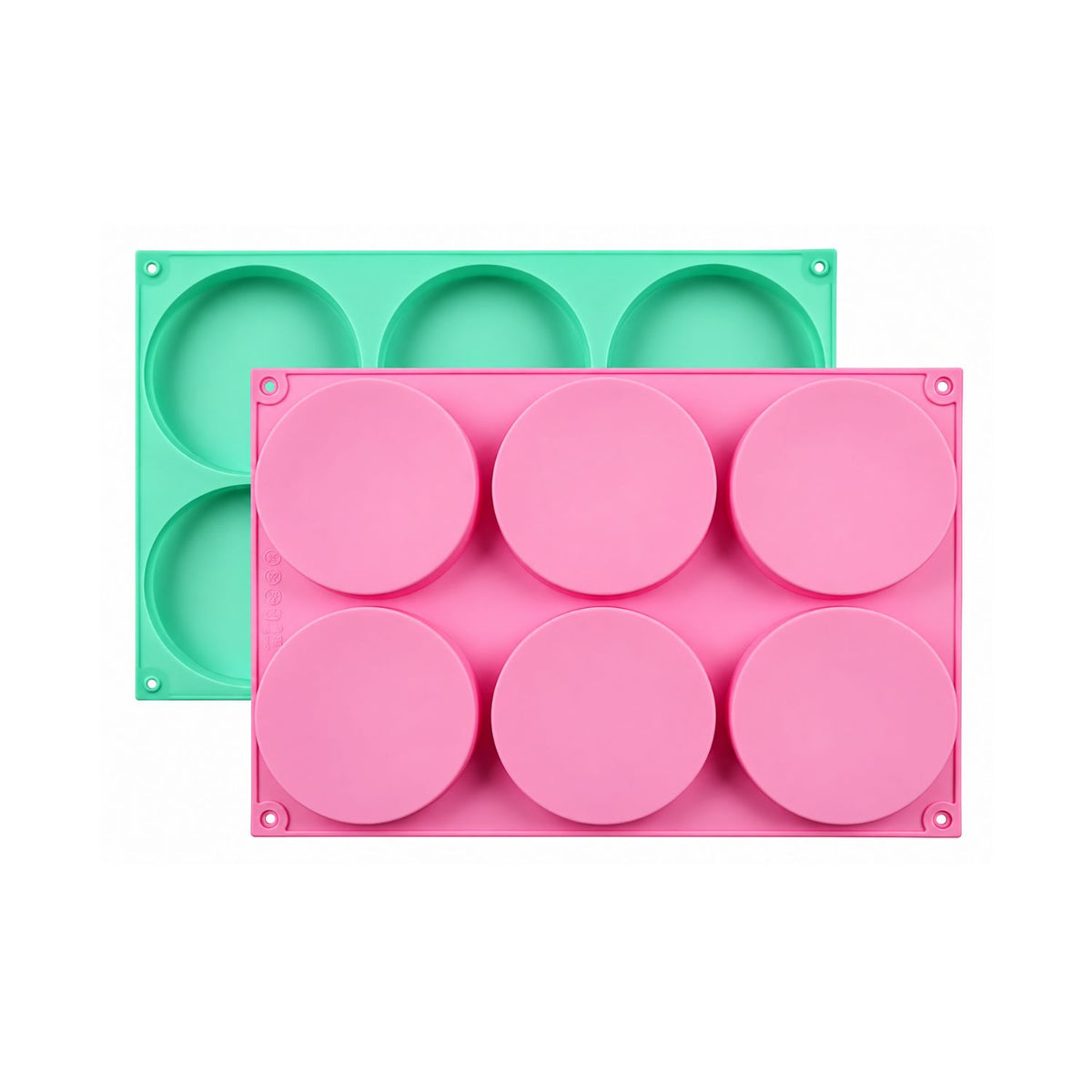 Home Collection Nonstick Silicone Baking Mold 6-Cavity Mini Fluted Cake Pan