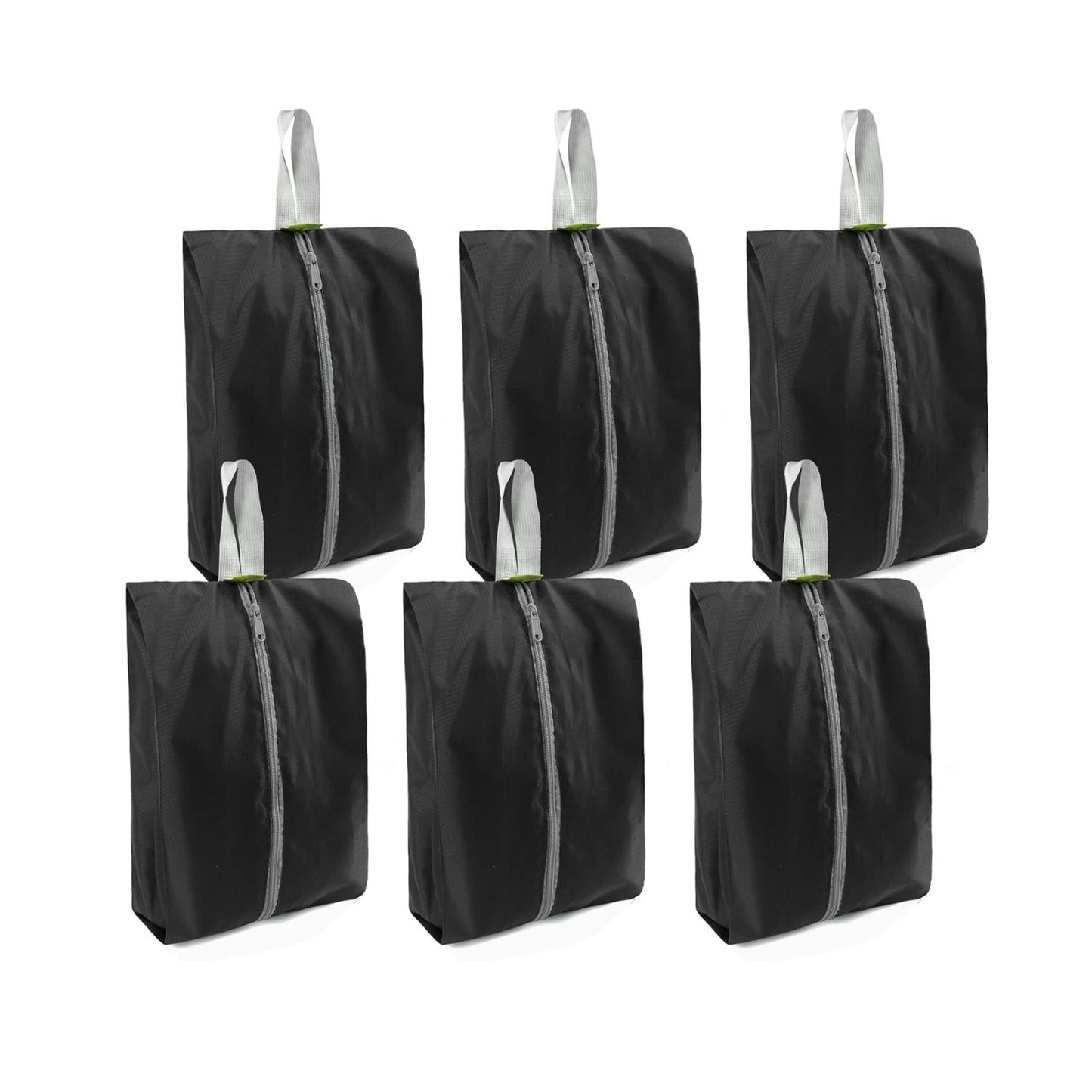 Home Collection Pack of 6 Travel Shoe Bags with Zipper and Handle