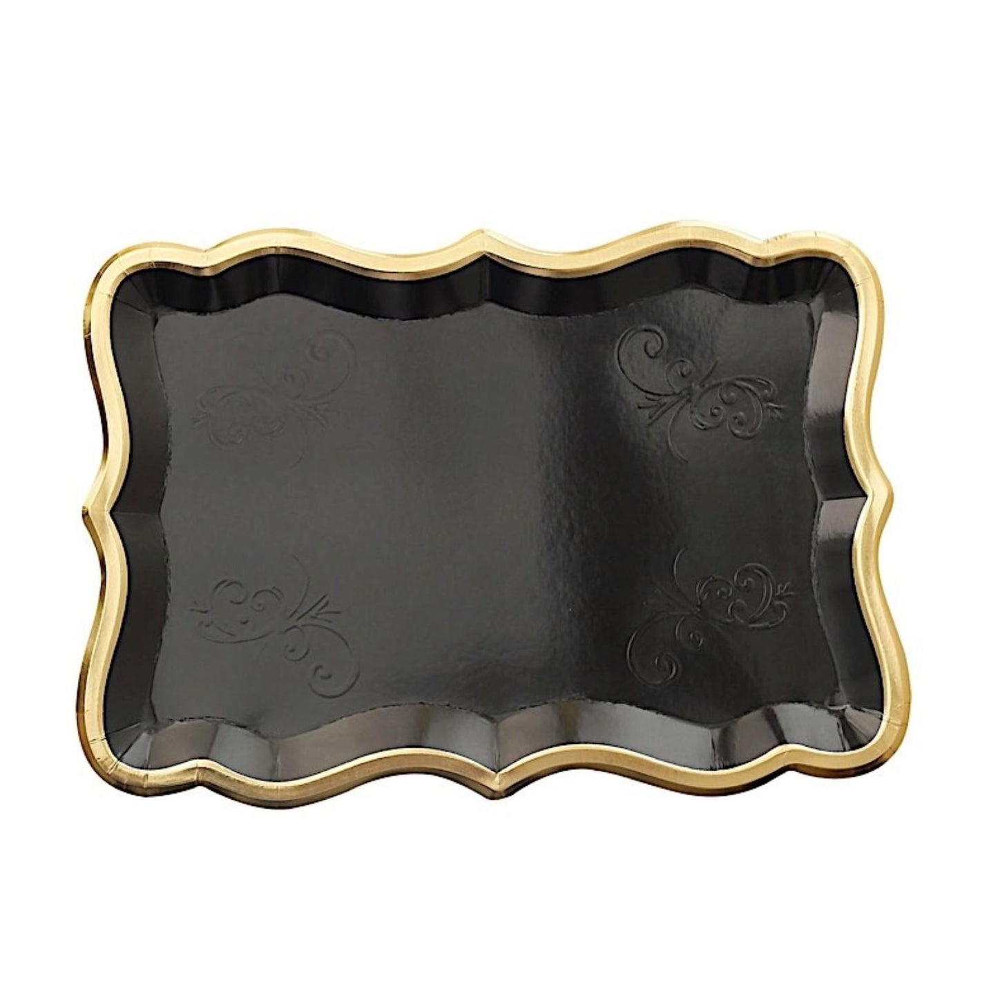 Home Collection Pack of 10 Rectangle Paper Serving Trays 14-Inch