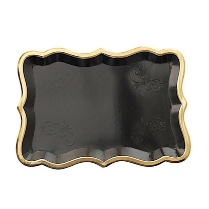 Home Collection Pack of 10 Rectangle Paper Serving Trays 14-Inch