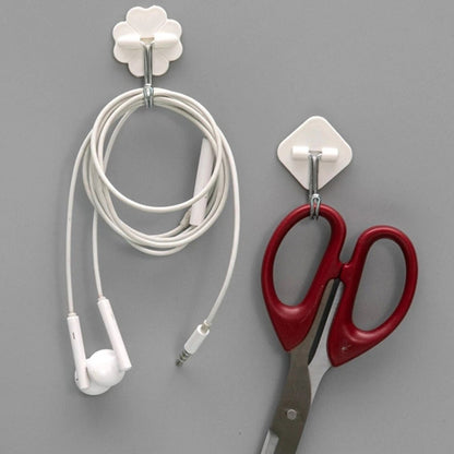 Home Collection Pack of 4 Heavy Duty Self Adhesive Wall Hooks