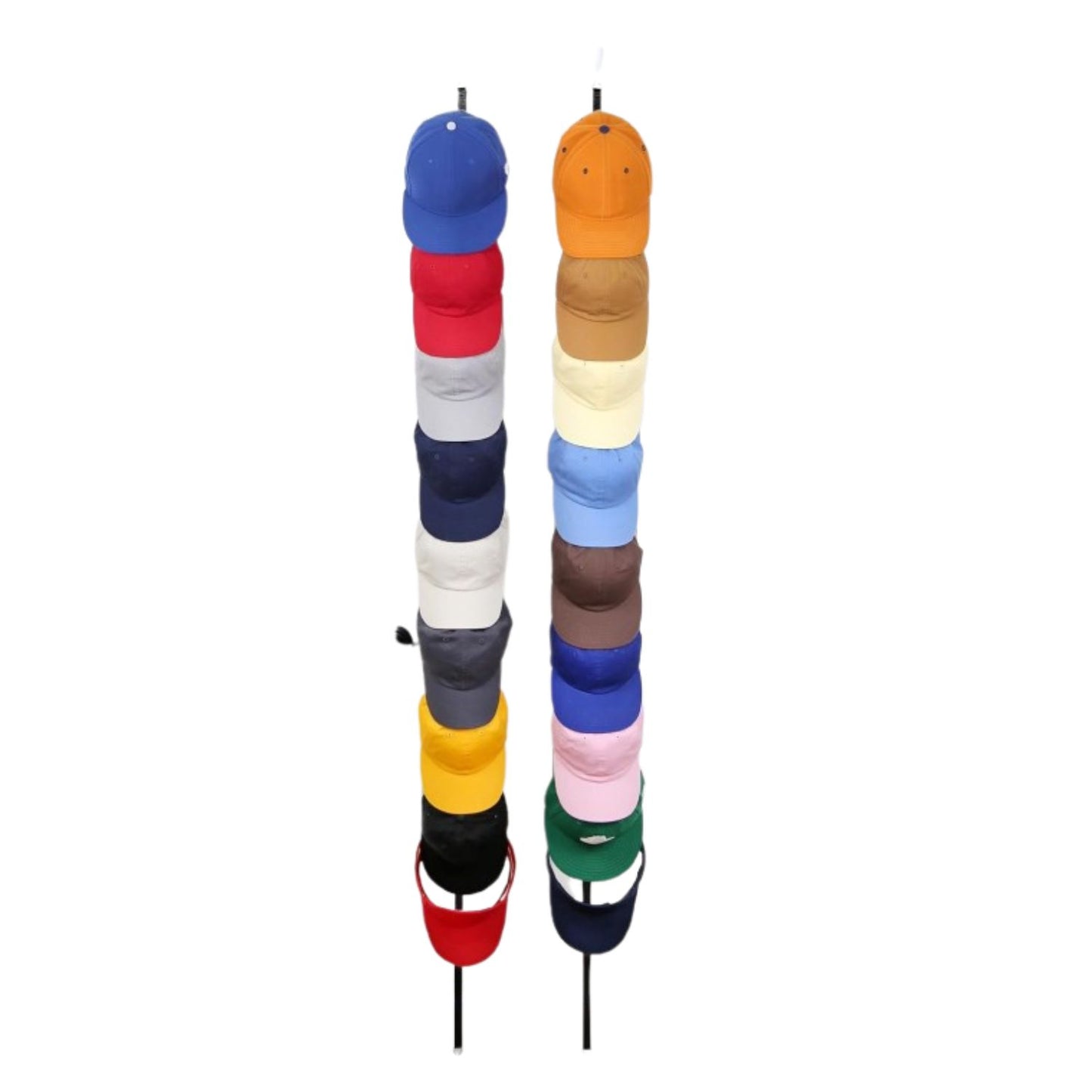 Home Collection 9-Hook Cap Rack Over-the-Door Hat Organize Black