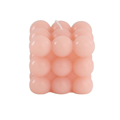 Home Collection Pack of 2 Bubble Cube Unscented Paraffin Wax Candles