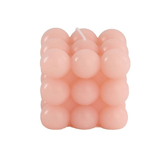 Home Collection Pack of 2 Bubble Cube Unscented Paraffin Wax Candles