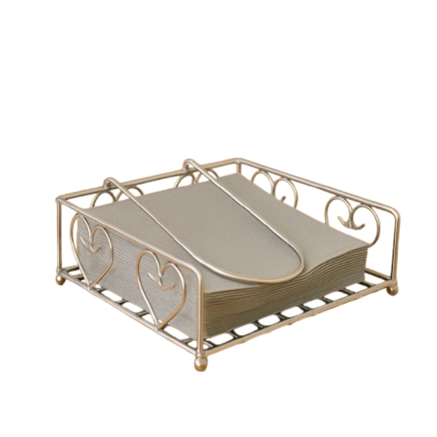 Home Collection  Metal Napkin Holder with Weighted Arm