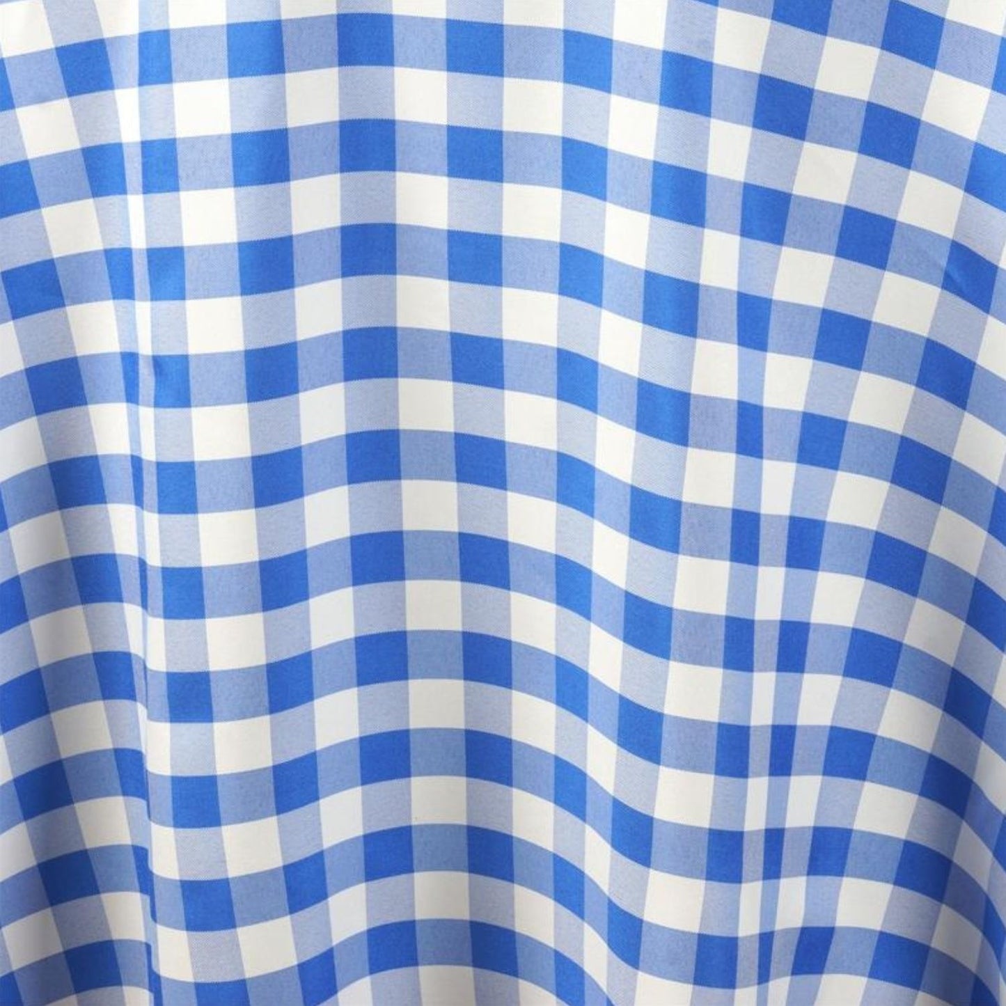 Home Collection Checkered Gingham Polyester Round Tablecloth 108"
