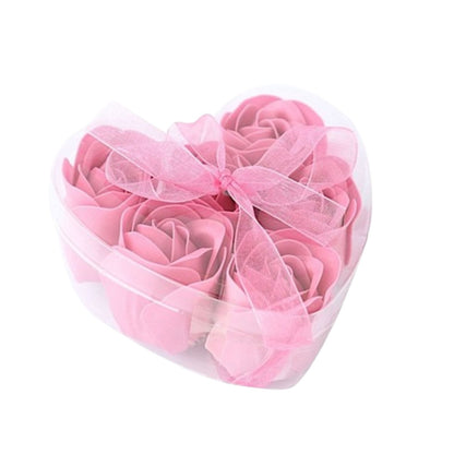 Home Collection Pack of 24 Scented Rose Soap Gift Boxes with Ribbons