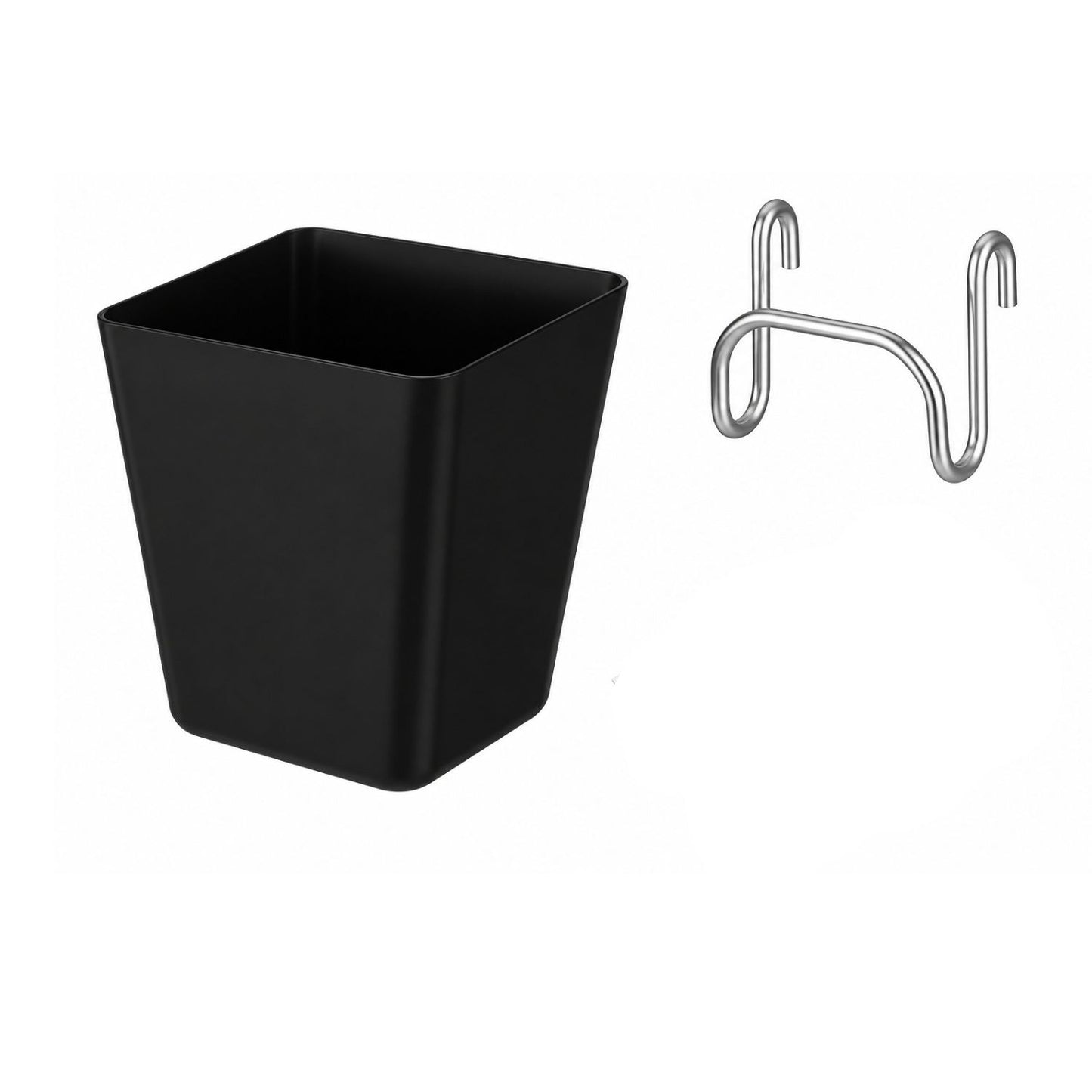 Home Collection Pack of 6 Large Gridwall Storage Bins with Hooks