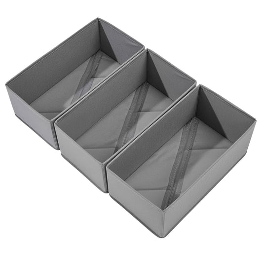 Home Collection Collapsible Sock Drawer Organizer Fabric Storage Bins