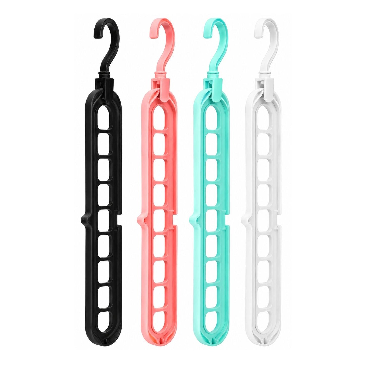 Home Collection Magic Space Saving Hangers with 9 Holes Closet Organizer
