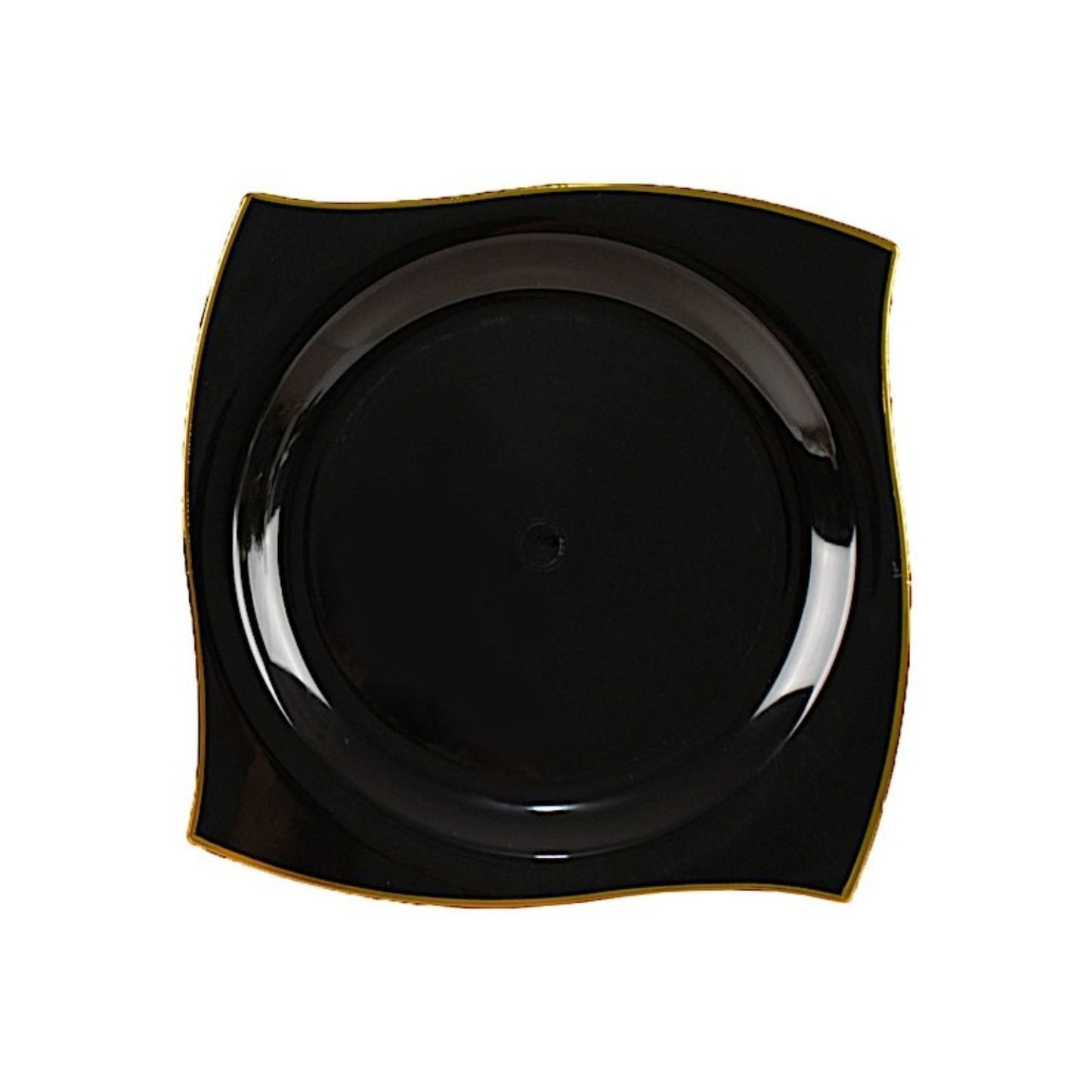 Home Collection Pack of 10 Square Plastic Salad Plates 10"