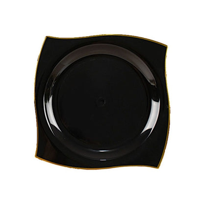 Home Collection Pack of 10 Square Plastic Salad Plates 10"