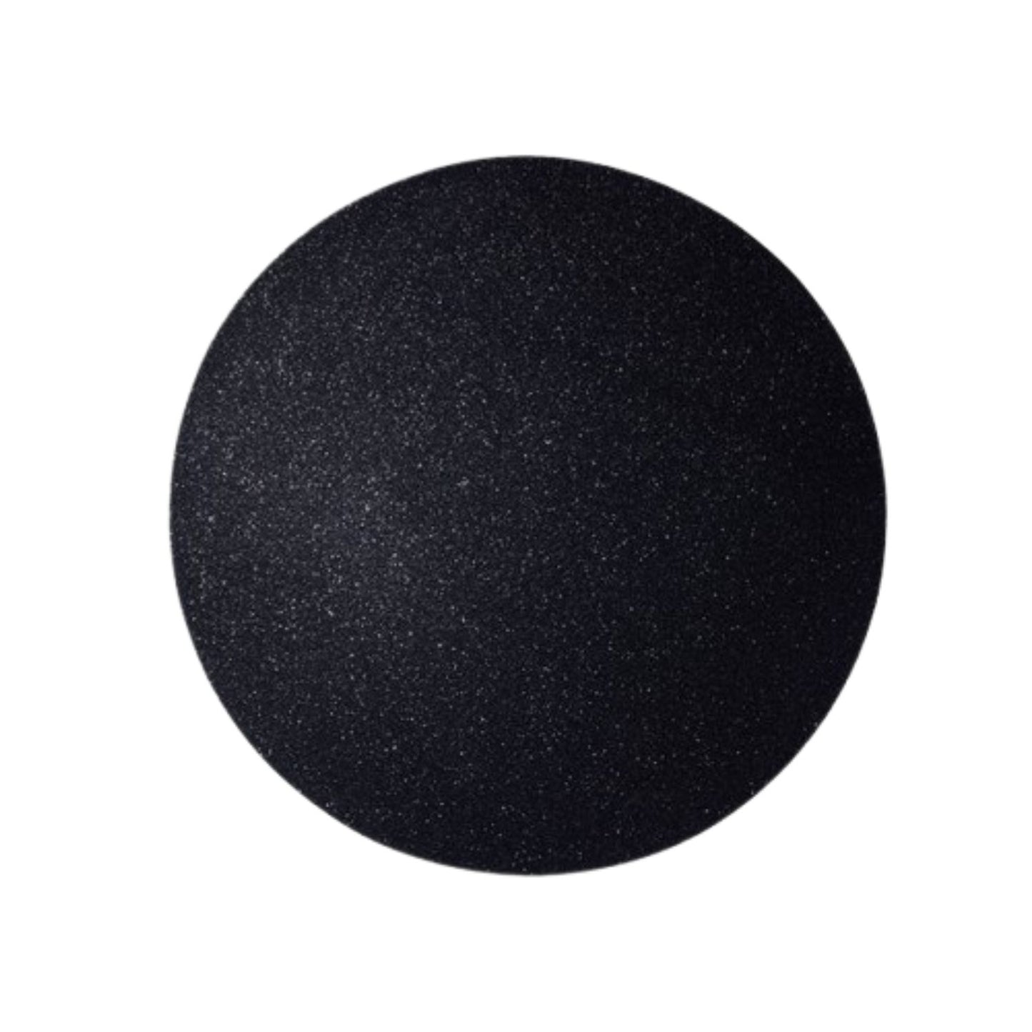 Home Collection Pack of 6 Round Glitter Faux Leather Placemats 13 Inch