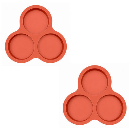 Home Collection Pack of 2 Silicone Egg Molds for Breakfast Sandwiches