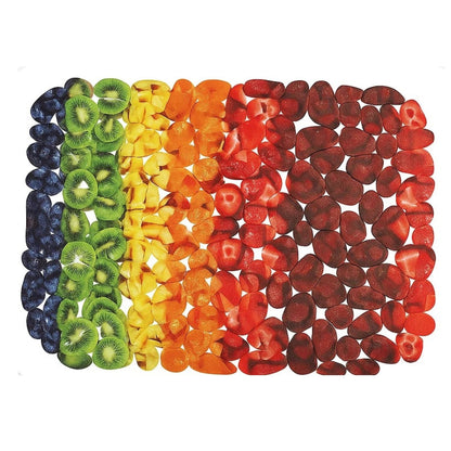 Home Collection Printed PVC Sink Mat 15.7x11.8 Inch Flexible Pebble