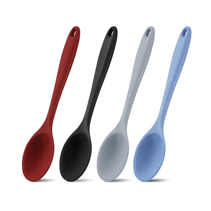 Home Collection Pack of 4 Silicone Cooking Spoons 10.6-Inch