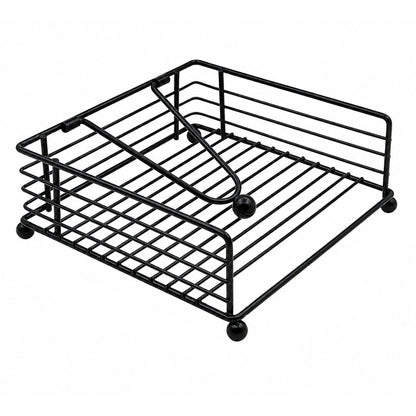 Home Collection Rustic Iron Napkin Holder for Table with Weighted Arm
